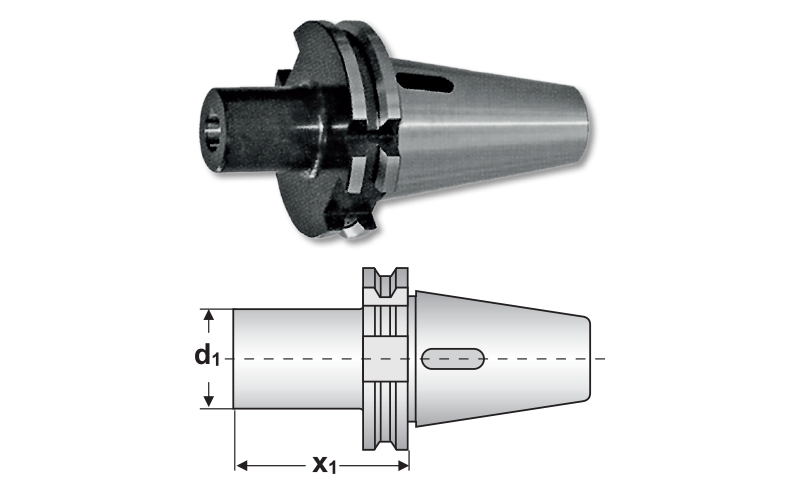 Adaptor DIN 69871 AD, con Morse