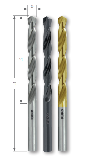 Burghie Elicoidale, DIN 338, Tip N, HSS-G PROFILINE detaliu 2