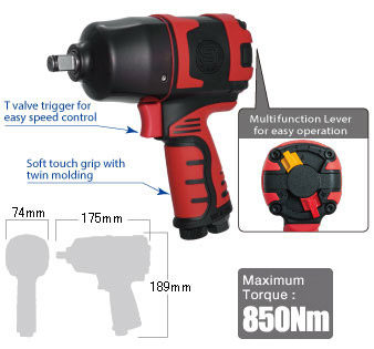 Cheie cu impact 1/2” SI-1490BSR – Shinano Inc. JAPAN detaliu 2