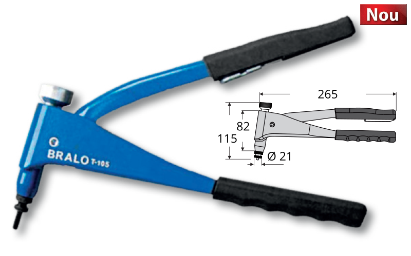 CLESTE MANUAL PENTRU PIULITE-NIT – BRALO: T-105