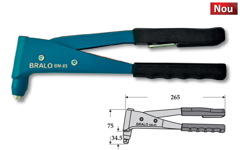 CLESTE MANUAL PENTRU POP-NITURI – BRALO: BM-85