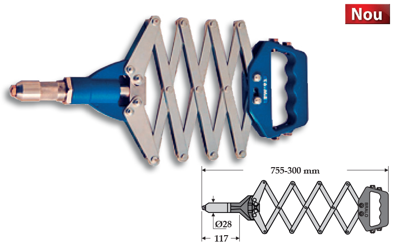 CLESTE MANUAL PENTRU POP-NITURI – BRALO: BM-67