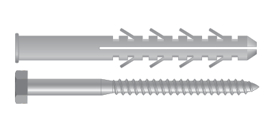 COMBINATII PENTRU FIXARI GRELE (DIBLURI FIXARI GRELE+HOLZSURUB DIN571)