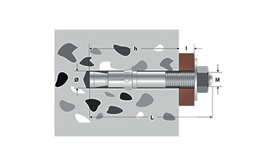 CONEXPAND BOLT ‘INDEX’ DIN OTEL INOXIDABIL