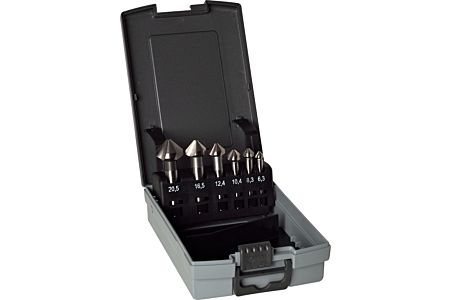 GUHRING: 498 – HSS TESITOR SET DIN 335 TAIERE PE DREAPTA TIP N, IN CASETA FORMA C 6,3-20,5 6 BUCATI