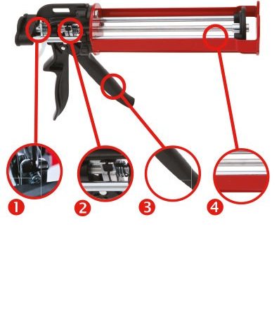 Pistol cartuse de injectie BIT detaliu 2