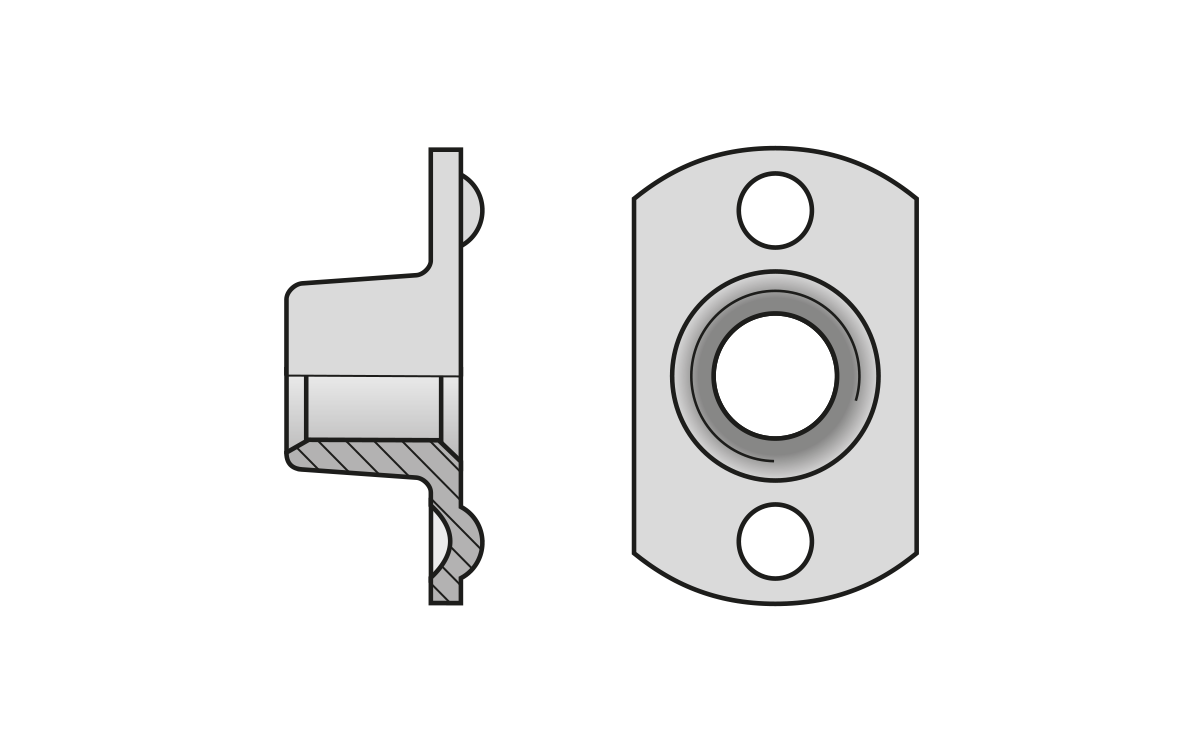 PIULITA DE SUDARE AMBUTISATA AMPRENTA EXTERIOARA; OTEL – VR0918