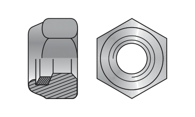 PIULITA HEXAGONALA DE INALTA REZISTENTA CU AUTOBLOCARE DIN 985, OTEL GR.10, ZINCAT – 09859