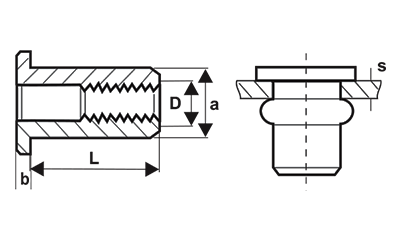 PIULITE-NIT; CAP LAT; INOX A2 – BR.3031