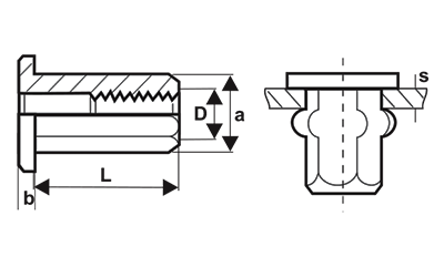 PIULITE-NIT ETANSE HEXAGONALE; CAP LAT; OTEL; ZINCAT A3K – BR.3114