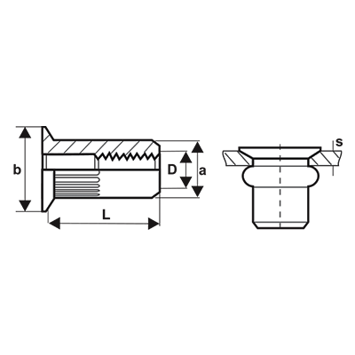 PIULITE-NIT INGROPATE; CAP TESIT 90°; INOX A2 – BR.3733