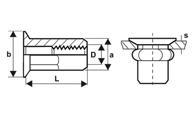 PIULITE-NIT SEMIHEXAGONALE CAP TESIT, OTEL – BRALO: X3312…