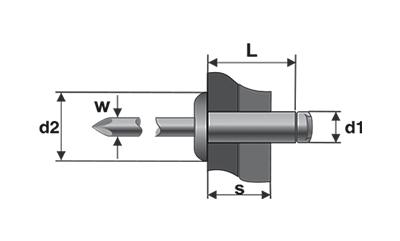 POP-NITURI CAP LAT, ALUMINIU/OTEL – BRALO: X1103