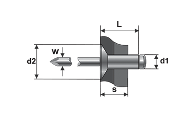 POP-NITURI CAP TESIT 120, INOX A2/INOX A2 – BR.127000