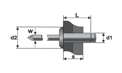 POP-NITURI TUBULARE CAP BOMBAT, ALUMINIU/OTEL – BRALO: X1105