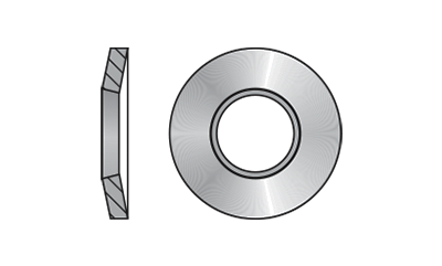 Saiba conica arc, DIN 6796, Otel zincat