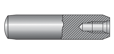 Stift cilindric cu filet interior, Forma “D” DIN 7979, Otel