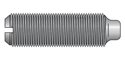 Stift filetat cu crestatura si cep, DIN 417, Otel, Grupa:5.8