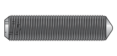 Stift filetat cu locas inbus si varf DIN 914, Otel