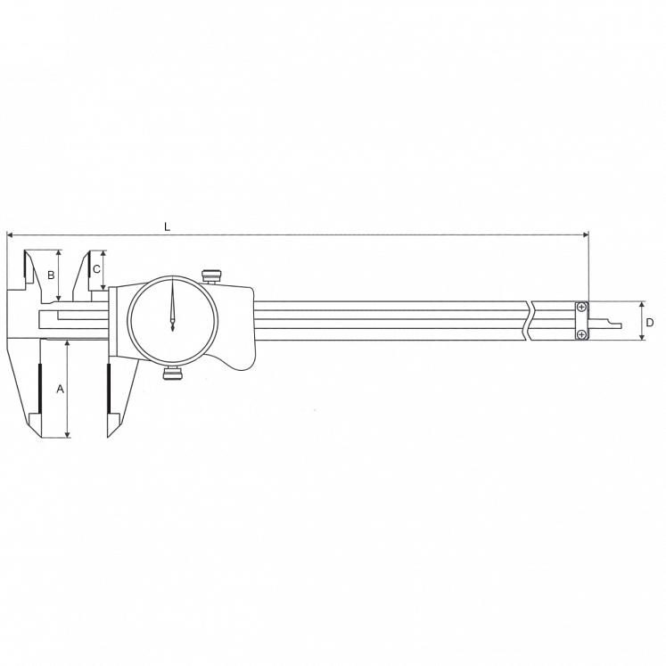 Subler analog 0.01res – ALPA detaliu 2