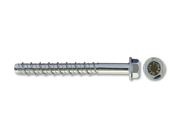 Surub cu cap hexagonal, otel zincat, pentru beton fisurat si nefisurat detaliu 2