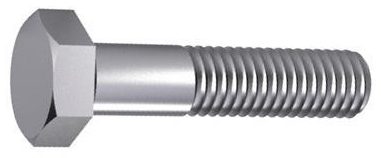 Șurub cu cap hexagonal parțial filetat DIN 931/ISO 4014 Oțel Zincat, Grupa: 10,9