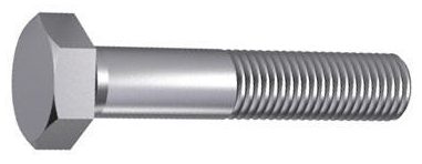 Șurub parțial filetat cu cap hexagonal, pas fin DIN 960/ISO 8765 Oțel, Grupa: 8.8
