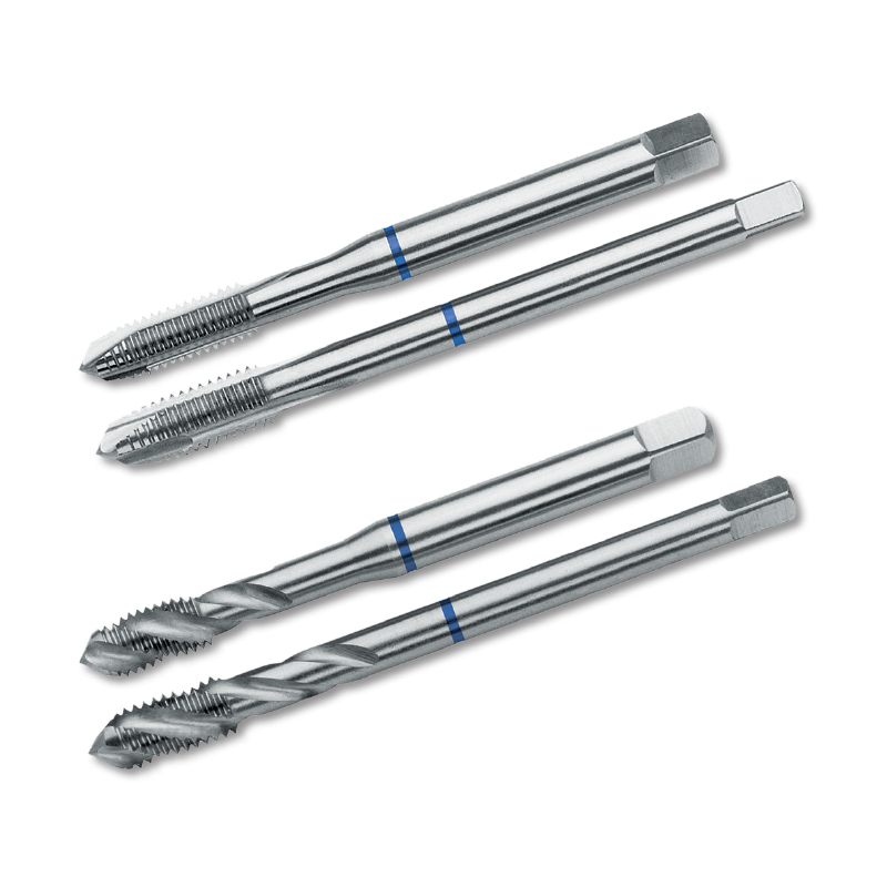 VOLKEL: 354… Tarozi de masina (universali) HSS-E, banda albastra, filet metric, DIN 371/376