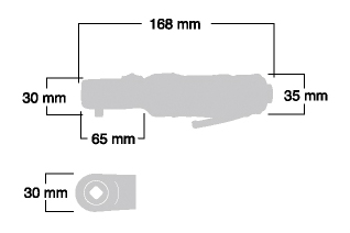 Cheie pneumatica cu clichet 1/4″ SI-1251 – Shinano Inc. JAPAN detaliu 2