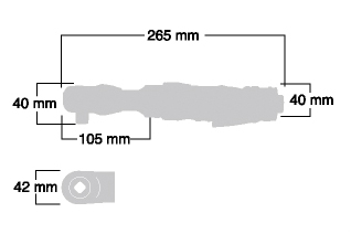 Cheie pneumatica cu clichet 1/2″ SI-1345EX – Shinano Inc. JAPAN detaliu 2