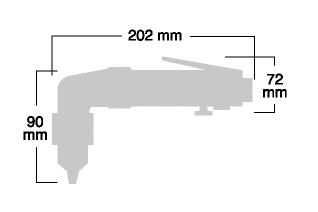 Bormasina pneumatica cu mandrina SI-5355 – Shinano Inc. JAPAN detaliu 2