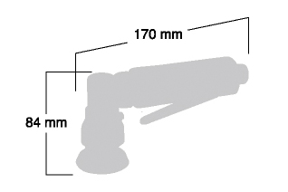 Polizor pneumatic unghiular cu actiune dubla SI-2107A – Shinano Inc. JAPAN detaliu 2