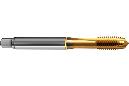 GUHRING: 5736 – PM HSS-E Tarod De Masina DIN 371 TAIERE PE DREAPTA, TIP N  ISO2/6H, FORMA B, ACOPERIRE TIN