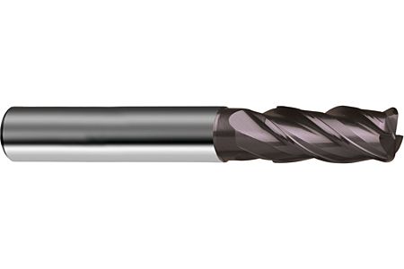 GUHRING: 3498 – VHM FREZA RF100 TI, DIN 6527L 35/38 GR. 4 TAISURI, RAZA PE COLT R 0,5 COADA TIP HA, ACOPERIRE:SUPER-A