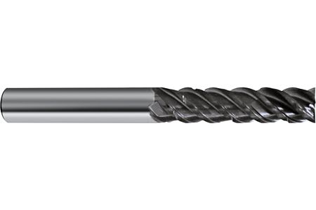 GUHRING: 6766 – VHM FREZA CILINDRO FRONTALA RF100 SPEED WN-L R, COADA CILINDRICA 48° TIP HA 4-TAISE, ACOPERIRE SUPER A