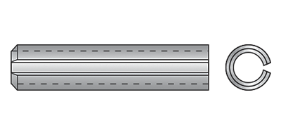 Stift elastic (SERIE GREA) DIN 1481, Otel