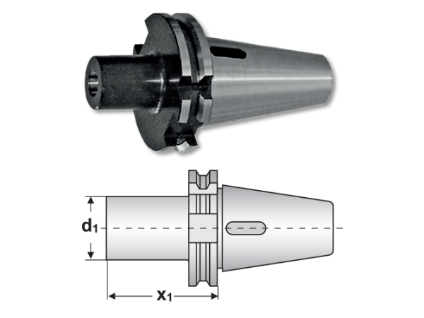 Adaptor DIN 69871 AD, con Morse detaliu 2