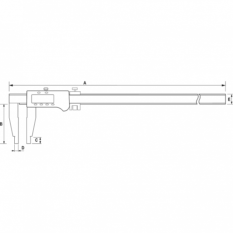 Subler digital cu reglare micrometrica – ALPA detaliu 2