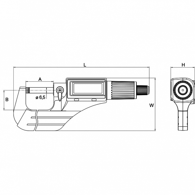 Micrometru digital IP40 – ALPA detaliu 2