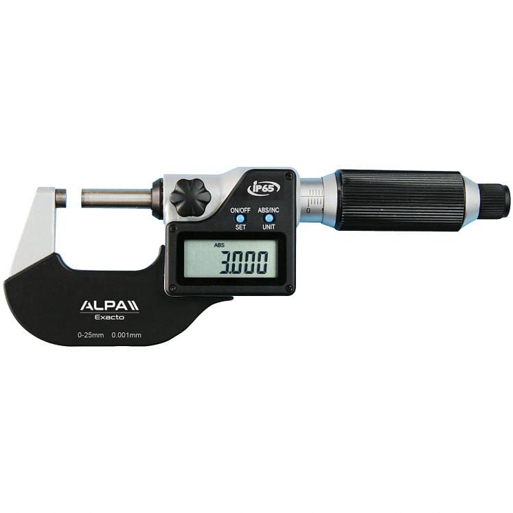 Micrometru digital IP65 EXACTO cu ajustari rapide – ALPA