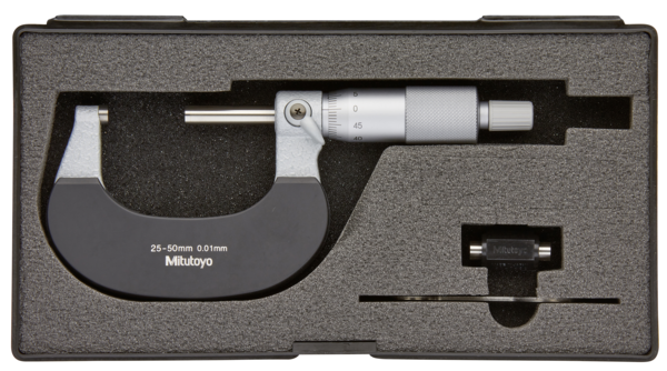 Micrometru de exterior cu scut termic 25-50mm, 0,01mm (102-302) – MITUTOYO detaliu 2