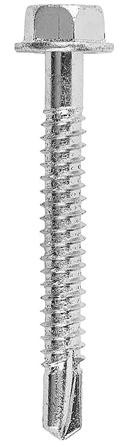 AB02 - Hexagonal flat washer head with undercut self drilling screw, hardened, zinc plated