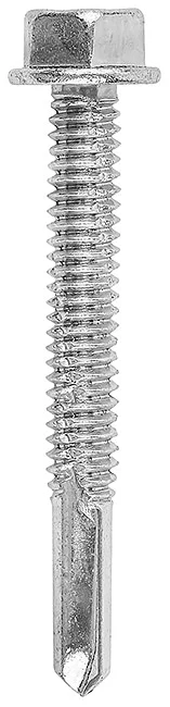 AB04 - Hexagonal flat washer head with undercut self drilling screw, hardened, zinc plated