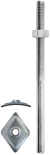 AC06 - Zinc plated steel bar (one end threaded), with zinc plated hexagonal nut detaliu 4