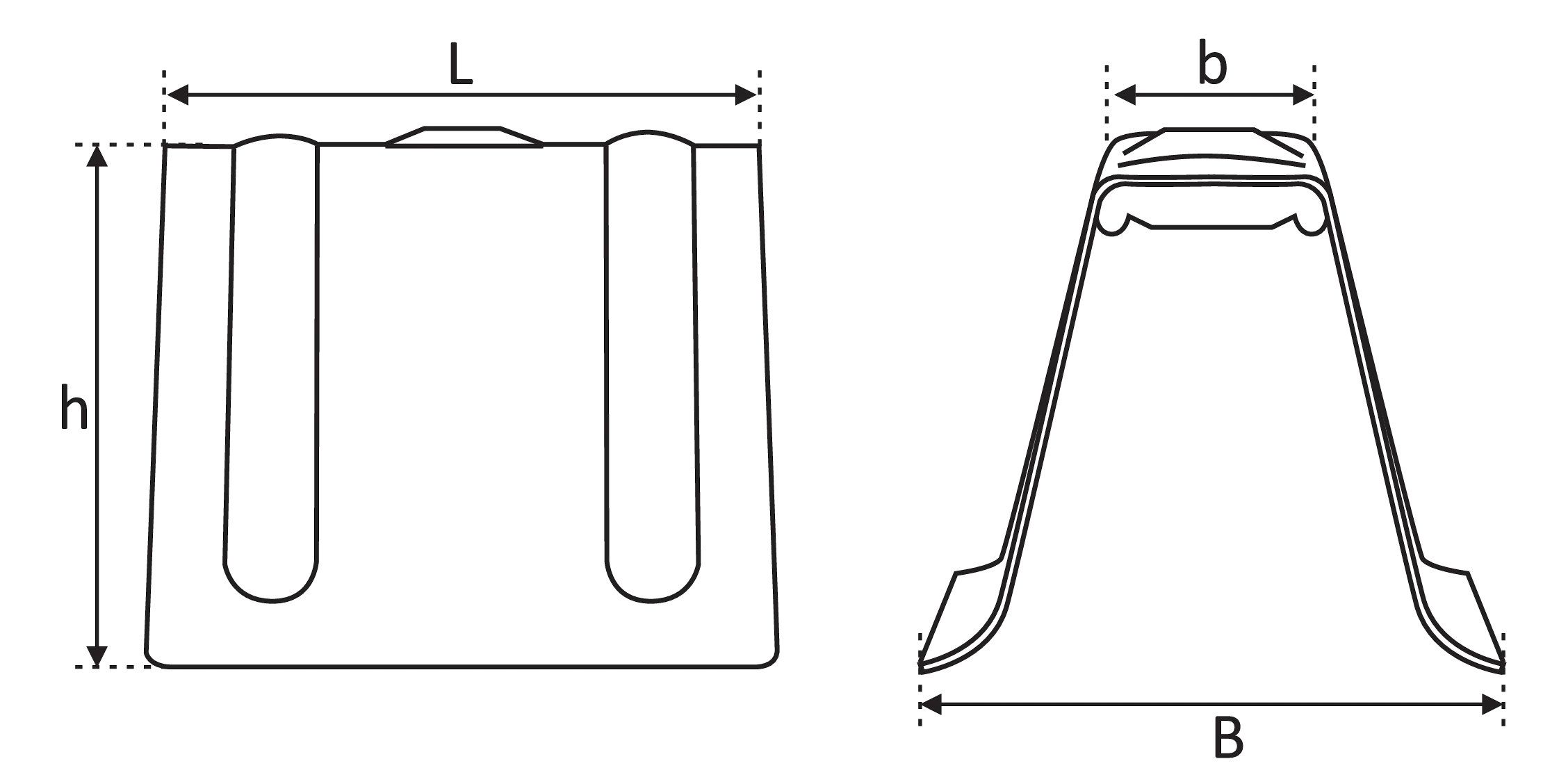 AE11 - Size 15 - Long cap with pre-galvanised steel flaps, for fastening trapezoidal sheet metal with screws detaliu 3