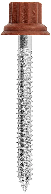 GB03 - Nylon 12 points flanged head (bihexagonal head) self tapping screw, hardened, zinc plated