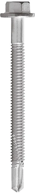 BIM02 - BIMETAL (A2 stainless steel + carbon steel hardened) hexagonal flat washer head with undercut self drilling screw, special coating “Steel Saver® 1000h - R”, ETA-CE certifie