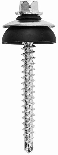 HYF04 - Hexagonal flat washer head self drilling screw with reduced point for wood (chipboard thread), hardened, zinc plated