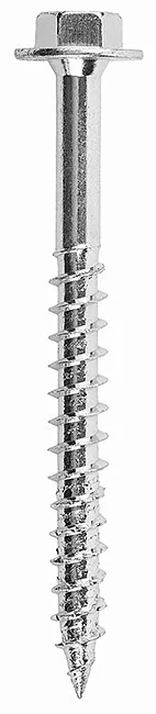 LF01 - Hexagonal flat washer head screw for wood (chipboard thread), hardened, zinc plated