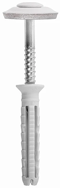 NT - Countersunk nylon plug assembled with A2 stainless steel raised countersunk nail screw and "M" type washer (gasket)
